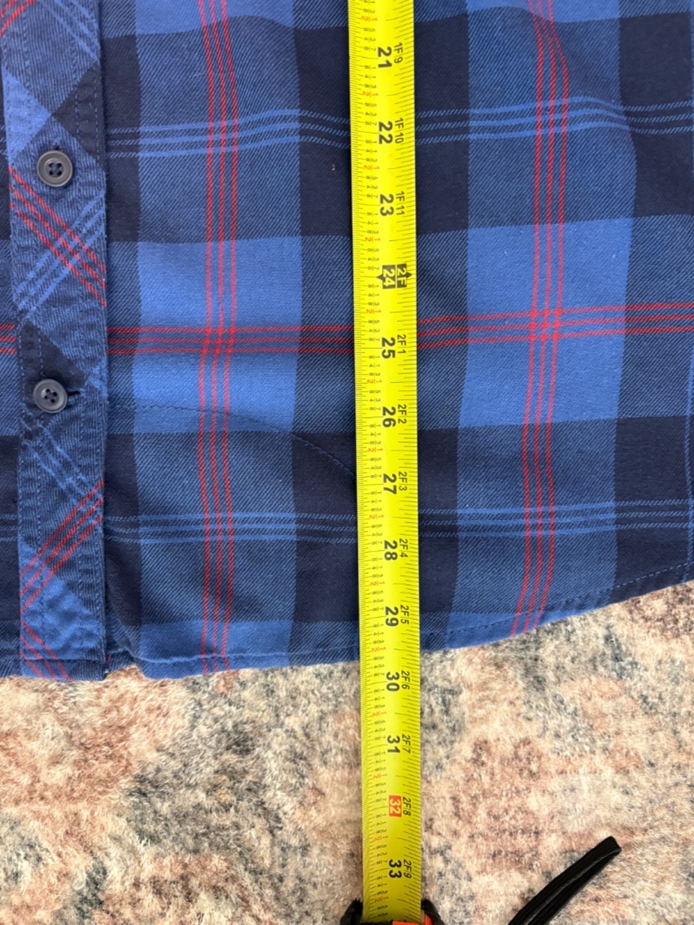Duluth Trading Co 89801 Women's Blue Plaid Crosscut Wicking Flannel Shirt Top 2X - Picture 11 of 11